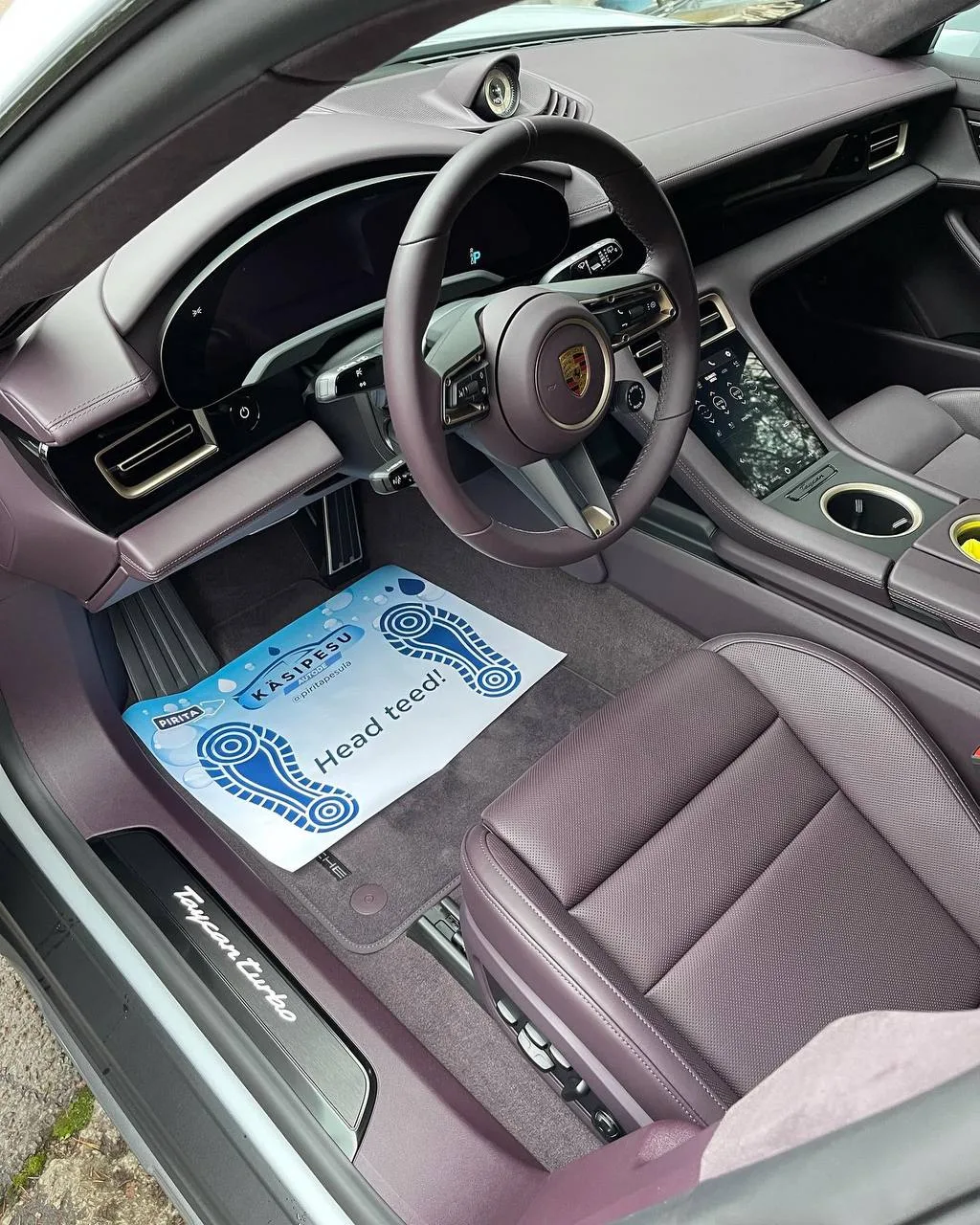 Photo of professional car interior cleaning in Tallinn