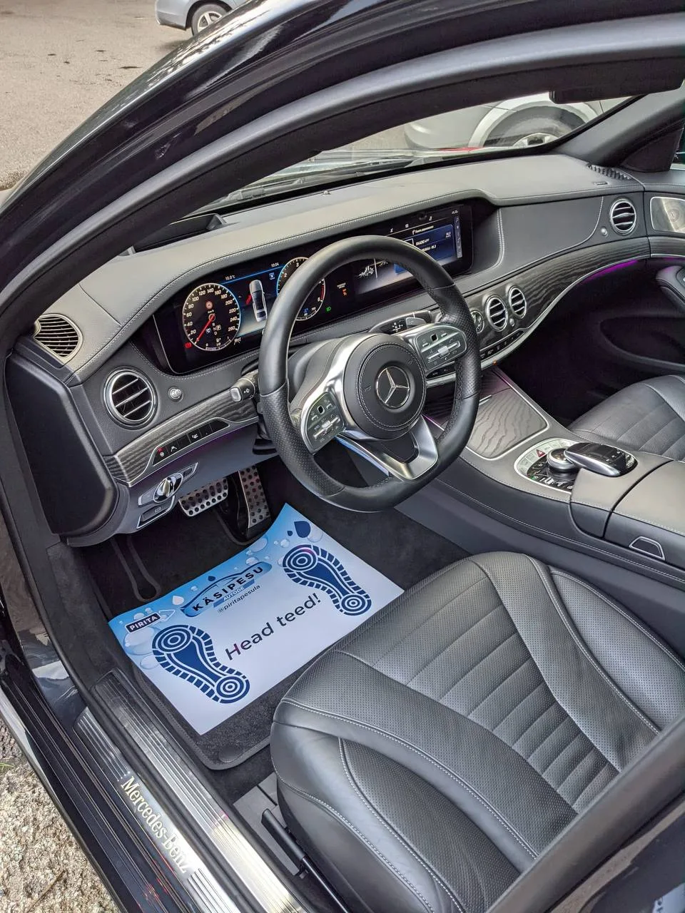 Photo of professional car interior dry cleaning in Tallinn