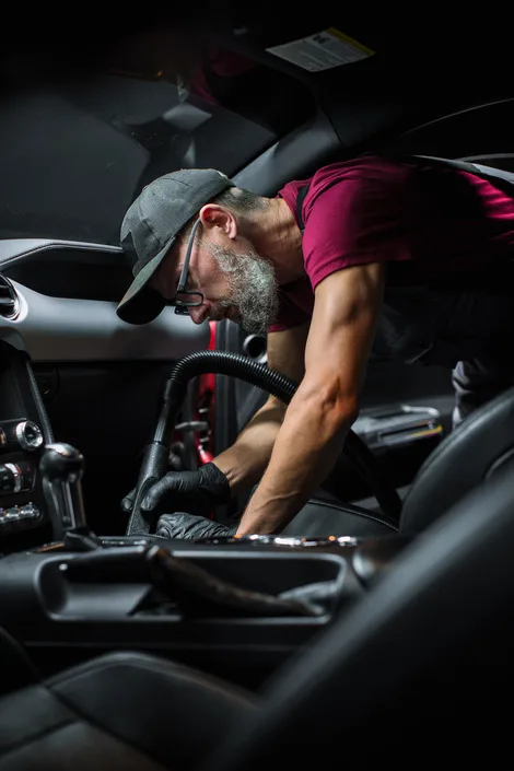 Car interior deep cleaning
